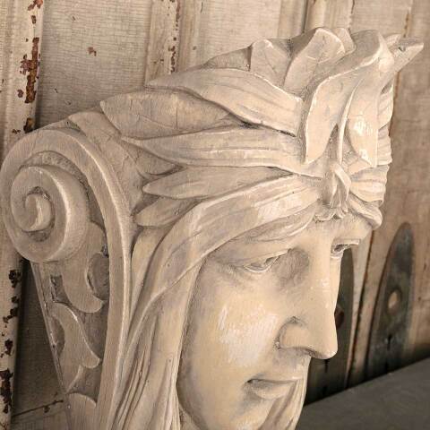 #53698 Cast Plaster Empress Head Corbel Bracket image 5