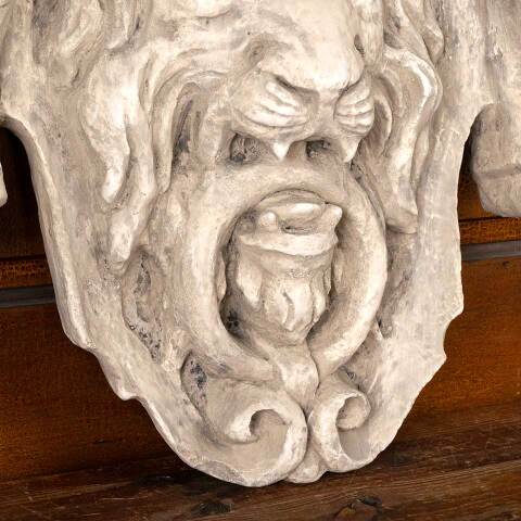 #53702 Cast Plaster Lion Door Knocker Wall Plaque image 3