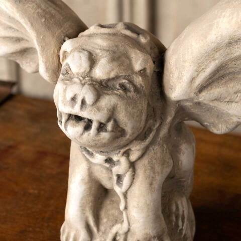 #53706 Small Plaster Winged Dog Gargoyle image 2