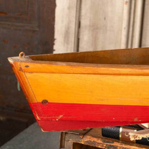 #53717 Antique BEA GULL Wooden Toy Sailboat image 2