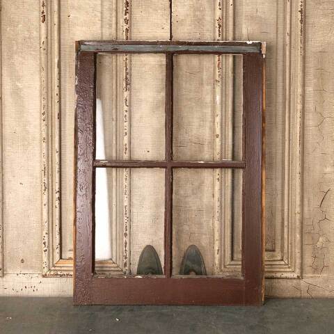 #53723 20x28 Antique Wood Divided 4 Lite Window image 4