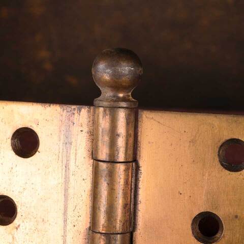 #53730 4" Antique Ball Finial Door Hinge Hardware image 3