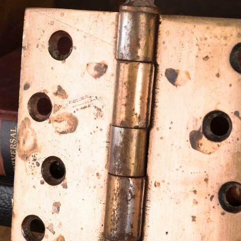 #53730 4" Antique Ball Finial Door Hinge Hardware image 7