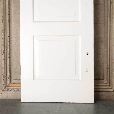 #53738 Antique Painted Wood 3 Panel Cabinet Door image 2