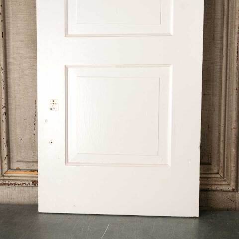 #53738 Antique Painted Wood 3 Panel Cabinet Door image 6