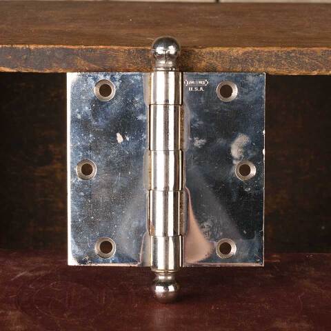 #53754 3 1/2" Lawrence Ball Finial Door Butt Hinge image 2