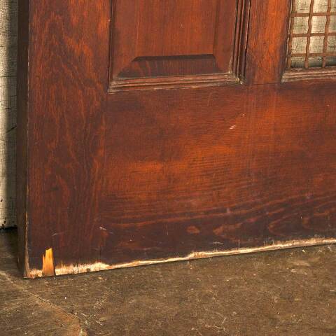 #53756 36x79 Antique Pine & Colored Glass Door image 7