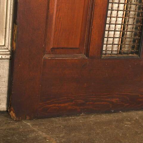 #53756 36x79 Antique Pine & Colored Glass Door image 5