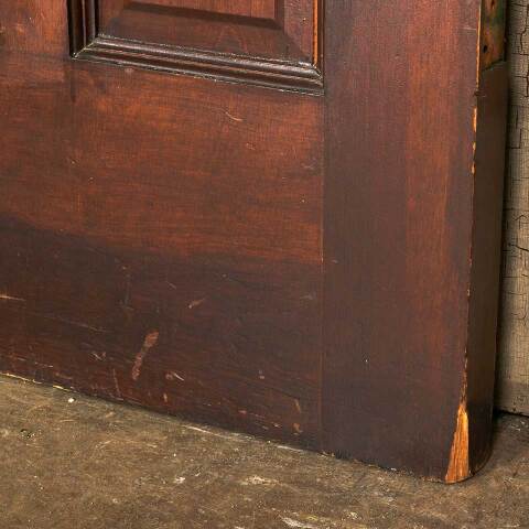 #53758 36x80 Antique Pine & Colored Glass Door image 4