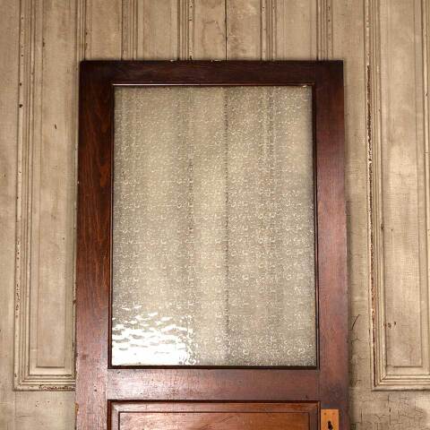 #53760 36x80 Antique Wood Half Lite Interior Door image 2