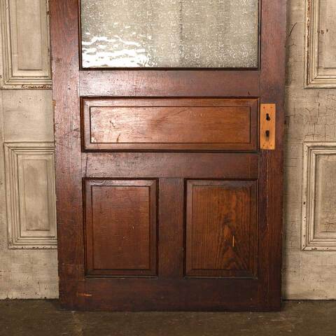 #53760 36x80 Antique Wood Half Lite Interior Door image 3