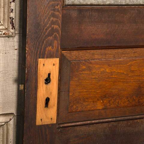 #53760 36x80 Antique Wood Half Lite Interior Door image 7