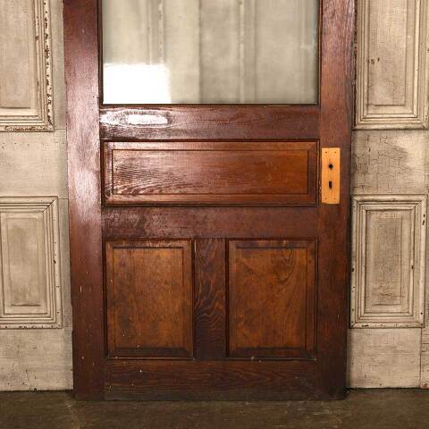 #53761 36x79 Antique Wood Half Lite Interior Door image 3