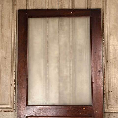 #53761 36x79 Antique Wood Half Lite Interior Door image 5