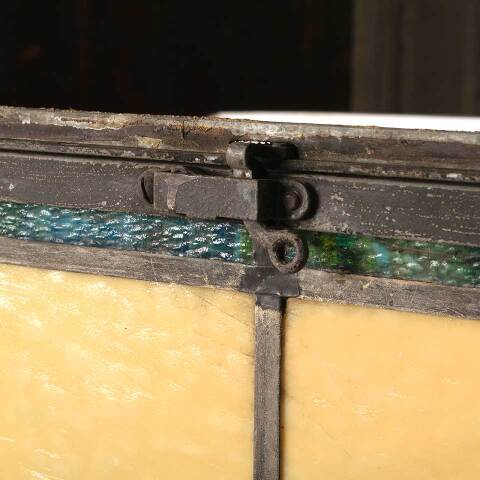 #53763 32x20 Antique Church Stained Glass Window image 3