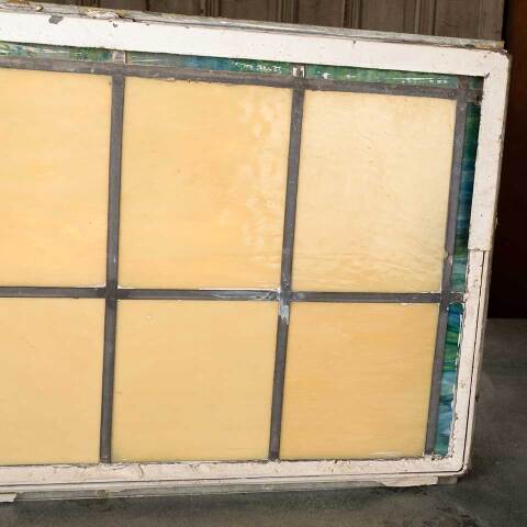 #53763 32x20 Antique Church Stained Glass Window image 8