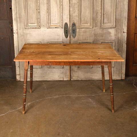 #53785 30x48 Antique Pine Wood Table image 2