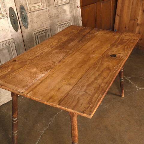 #53785 30x48 Antique Pine Wood Table image 8