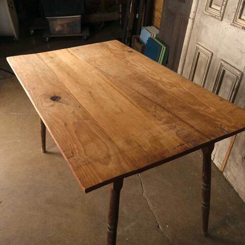 #53785 30x48 Antique Pine Wood Table image 6