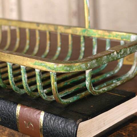 #53789 Antique Brass Bathtub Rim Soap Dish Caddy image 3