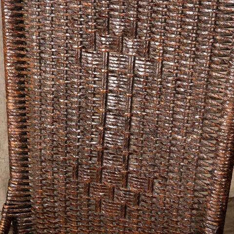 #53801 Antique Wicker Rocking Chair w/ Drawer image 6