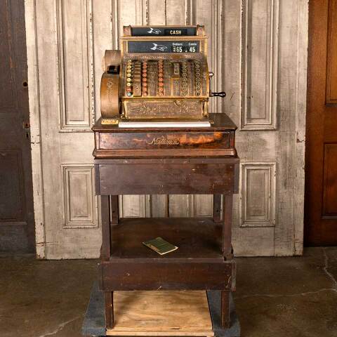 #53807 Antique Store Counter National Cash Register image 2