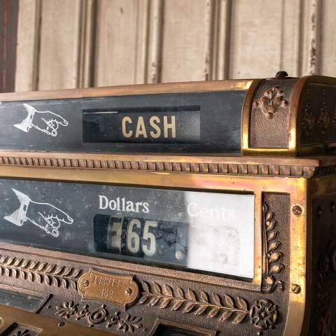 #53807 Antique Store Counter National Cash Register image 4