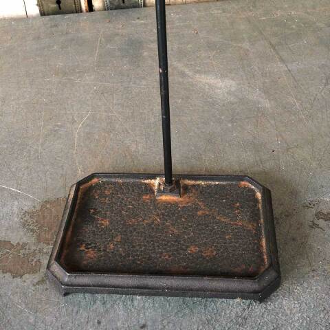 #53816 Antique Metal & Brass Fireplace Tool Set image 6