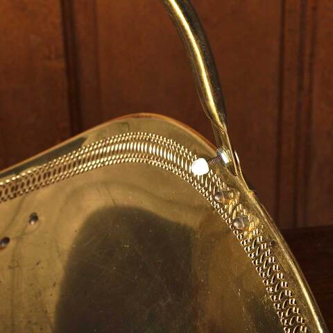 #53817 Vintage Metal Fireside Log Holder Basket image 5