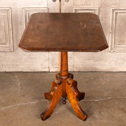 #53819 32x23 Antique Wood Parlor Table image 7