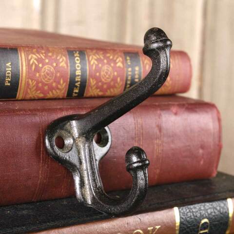 3" Antique Cast Iron Coat & Hat Hook