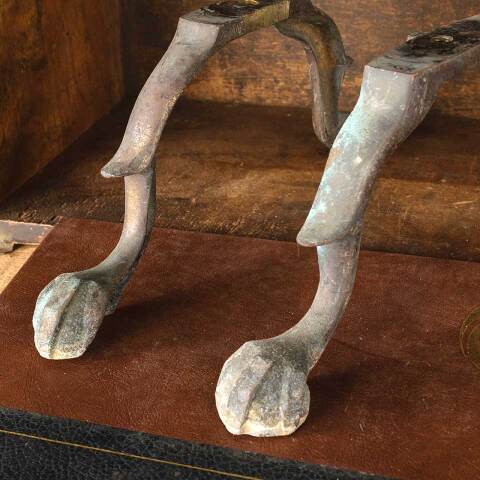 #53838 Antique Brass Ball & Claw Furniture Legs image 3