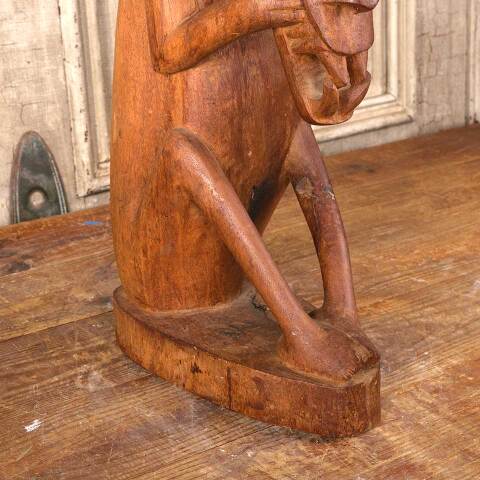 #53882 Antique Hand Carved Wood Sculpture image 5