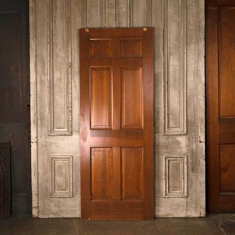 #53901 30x78 Vintage 6 Panel Pine Pocket Door image 5