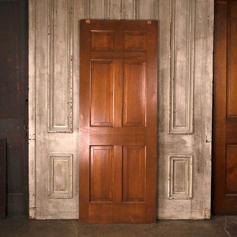 #53902 30x79 Vintage 6 Panel Pine Pocket Door image 5