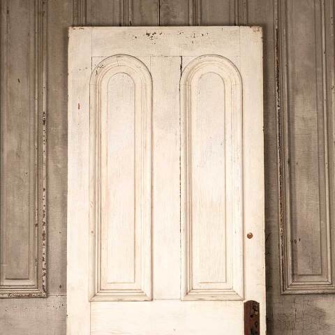 #53903 32x79 Antique 4 Panel Wood Entry Door image 2