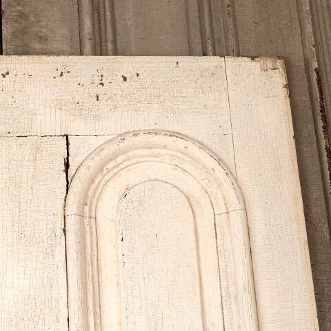 #53903 32x79 Antique 4 Panel Wood Entry Door image 4