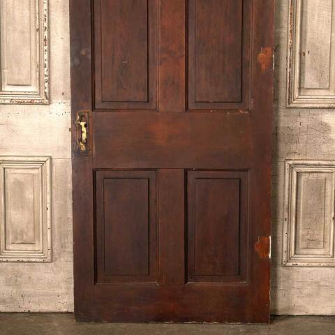 #53903 32x79 Antique 4 Panel Wood Entry Door image 7