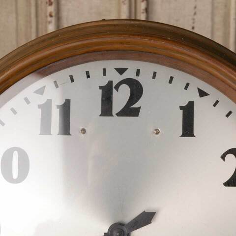 #53906 Antique Round Western Union Wall Clock image 6