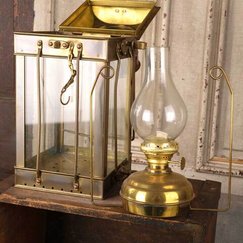 #53908 Brass Nautical Kerosene Lamp image 5