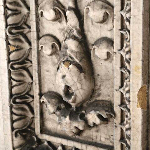 #53930 Antique Terra Cotta Peruna Building Ornament image 3