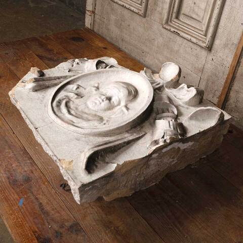 #53941 Antique Terra Cotta Peruna Building Ornament image 4