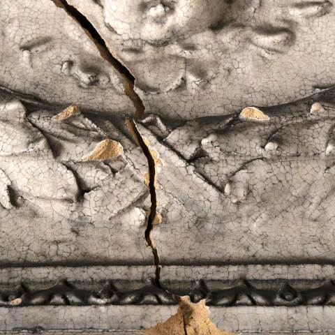 #53942 Antique Terra Cotta Peruna Building Ornament image 7