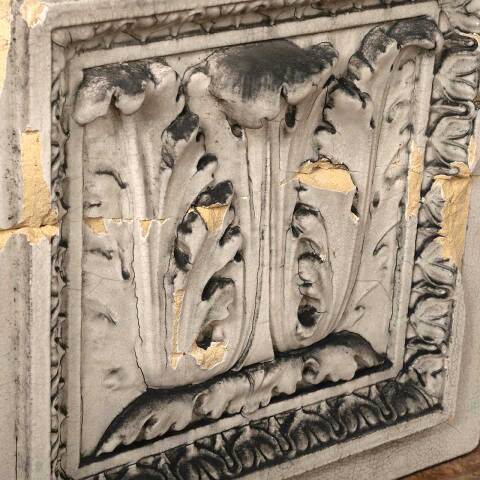 #53943 Antique Terra Cotta Peruna Building Ornament image 6