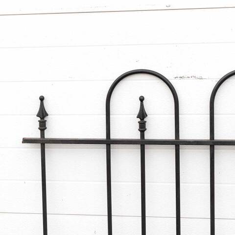 #53947 Antique Wrought Iron Garden Fence Section image 2