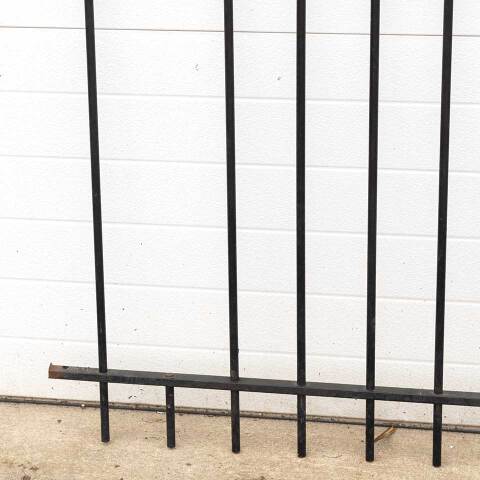 #53947 Antique Wrought Iron Garden Fence Section image 3