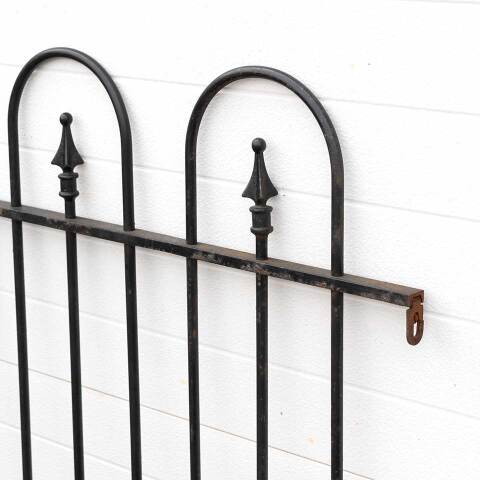 #53947 Antique Wrought Iron Garden Fence Section image 5