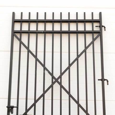 #53951 46x92 Large Salvaged Iron Gate image 4