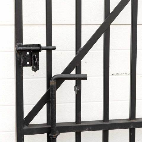 #53952 42x92 Large Salvaged Iron Gate image 4