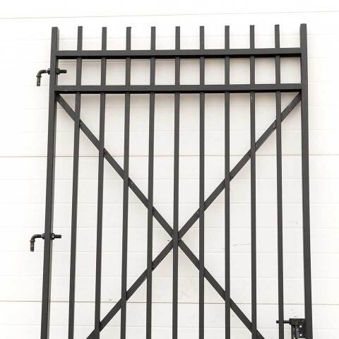 #53952 42x92 Large Salvaged Iron Gate image 6